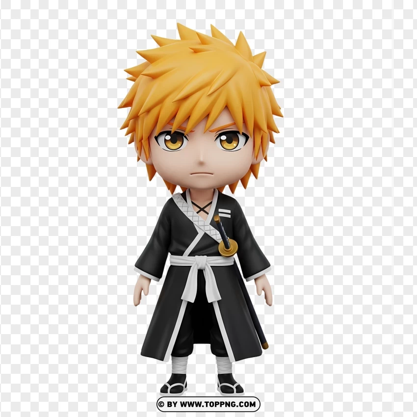 Chibi Ichigo Kurosaki 3d PNG Transparent Background