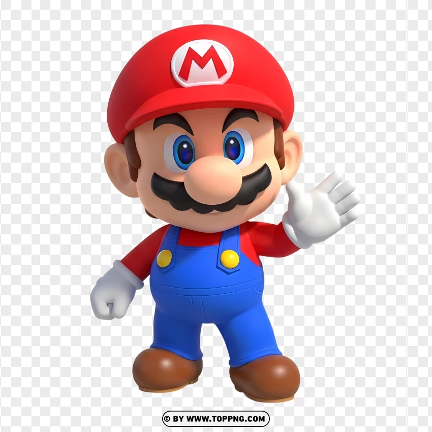 Chibi Mario 3d With Red Cap PNG Transparent Background