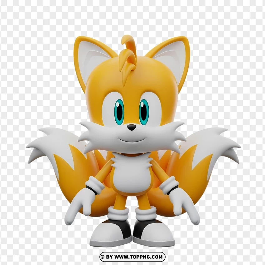 Chibi Tails 3d From Sonic PNG Transparent Background