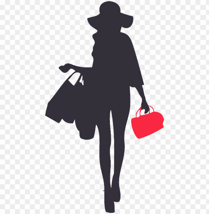 Silueta De Compras Chica Moderna Descargar Png Svg Transparente My