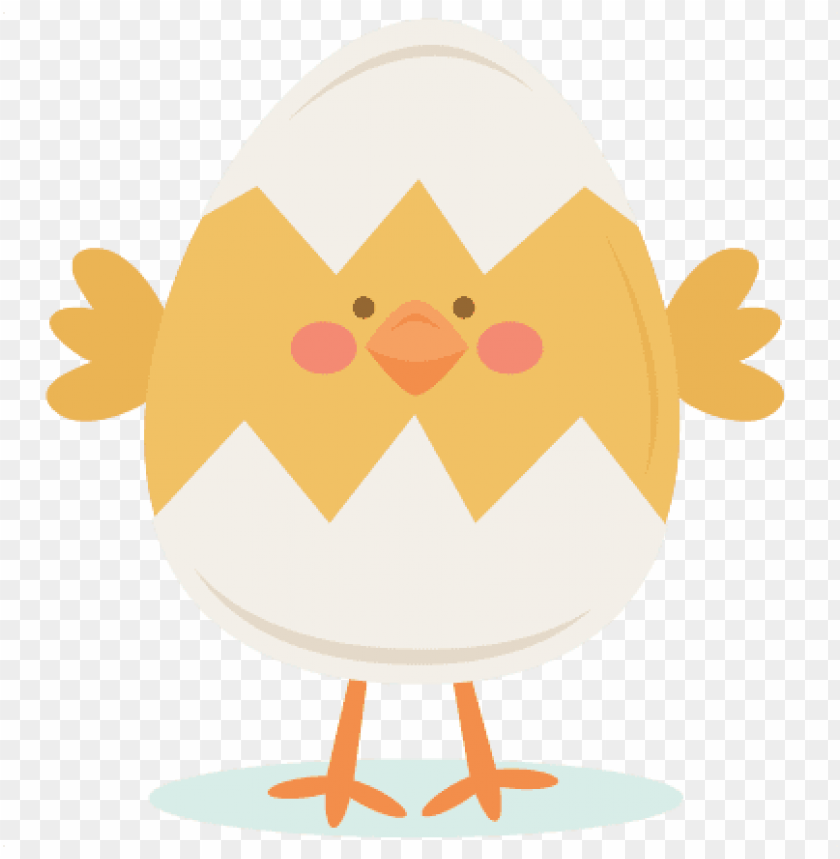 Chick In Egg Svg Scrapbook Cut File Cute Clipart Files - Chick In Egg Cute PNG Image With Transparent Background