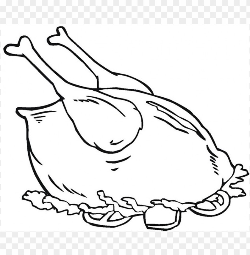 chicken meat coloring page