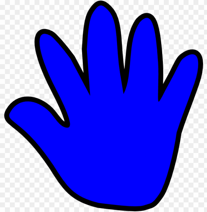 child handprint blue clip art child PNG transparent with Clear Background ID 282666