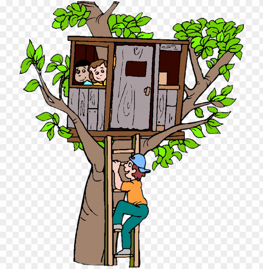 miscellaneous, treehouses, children in treehouse, 