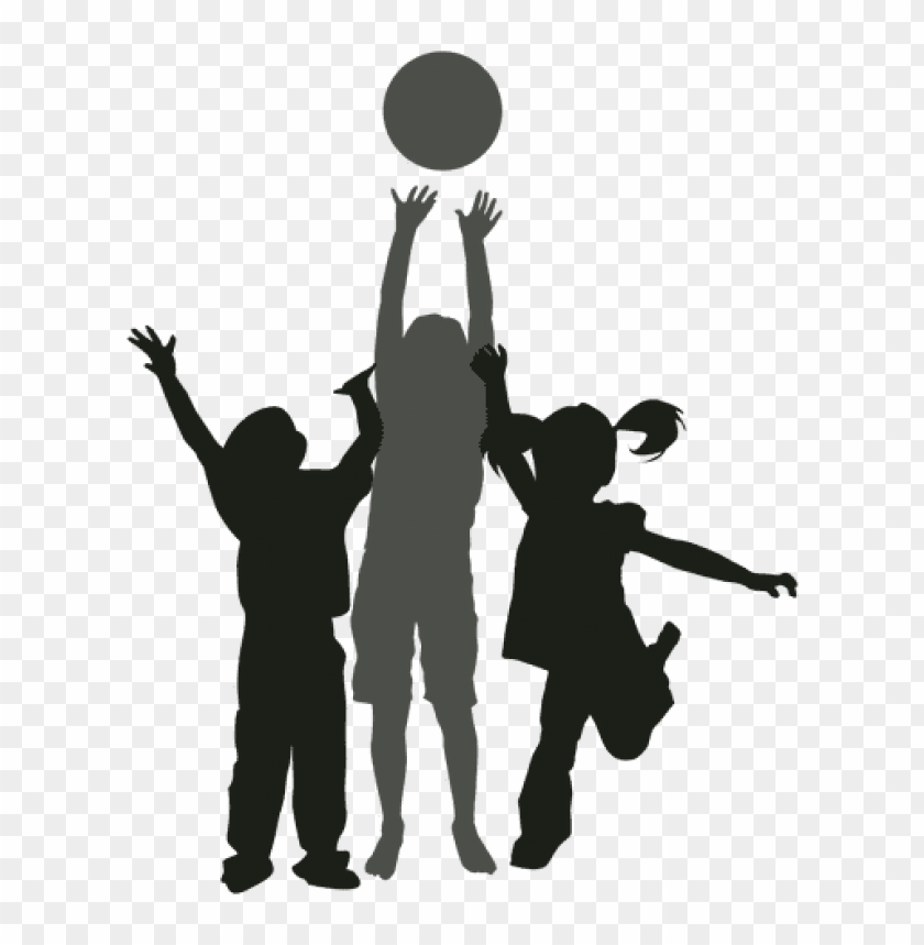 children playing silhouette png PNG transparent with Clear Background ID 112310