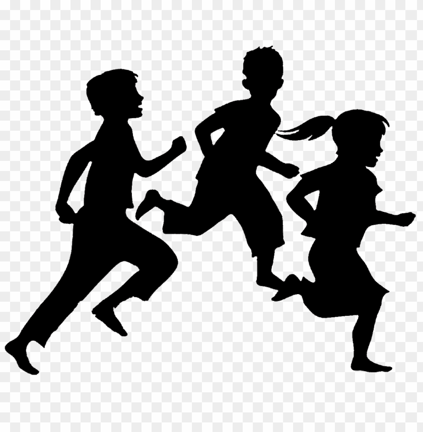 children playing silhouette png PNG transparent with Clear Background ID 112312