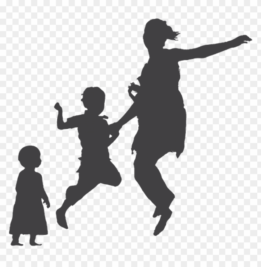 children playing silhouette png PNG transparent with Clear Background ID 112313