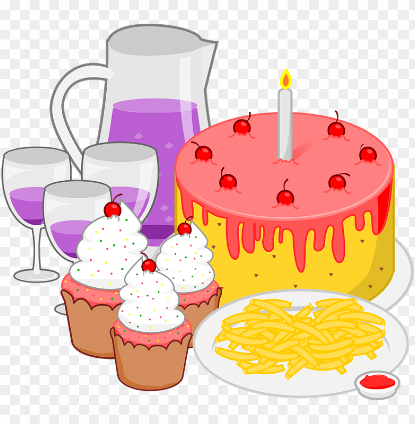 Childrens Birthday Meal PNG Images With Transparent Backgrounds - Image ID 10631