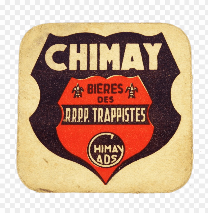 miscellaneous, beer coasters, chimay beer coaster, 