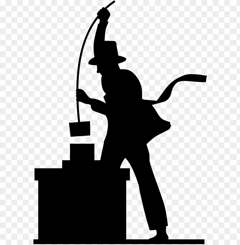 miscellaneous, chimneys, chimney sweeper silhouette, 