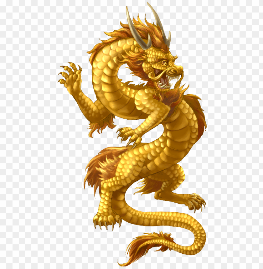 Chinese Dragon Gold PNG Transparent With Clear Background ID 76960 | TOPpng
