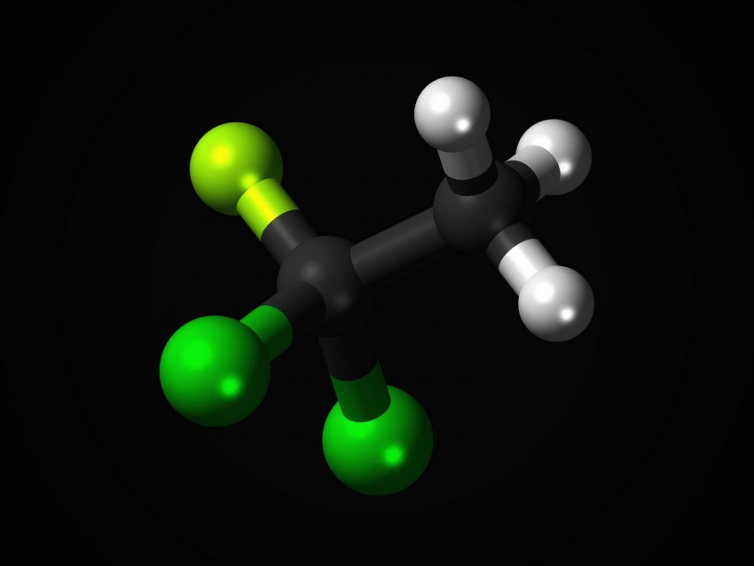 chlorofluorocarbons, dichlor, molecule, structure, atom, element