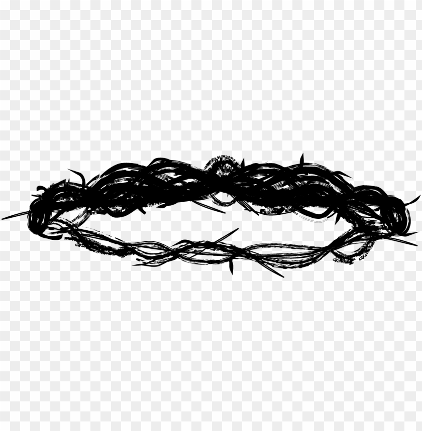 Christian Crown Of Thorns Jesus Silhouette Vector PNG Image With Transparent Background@toppng.com