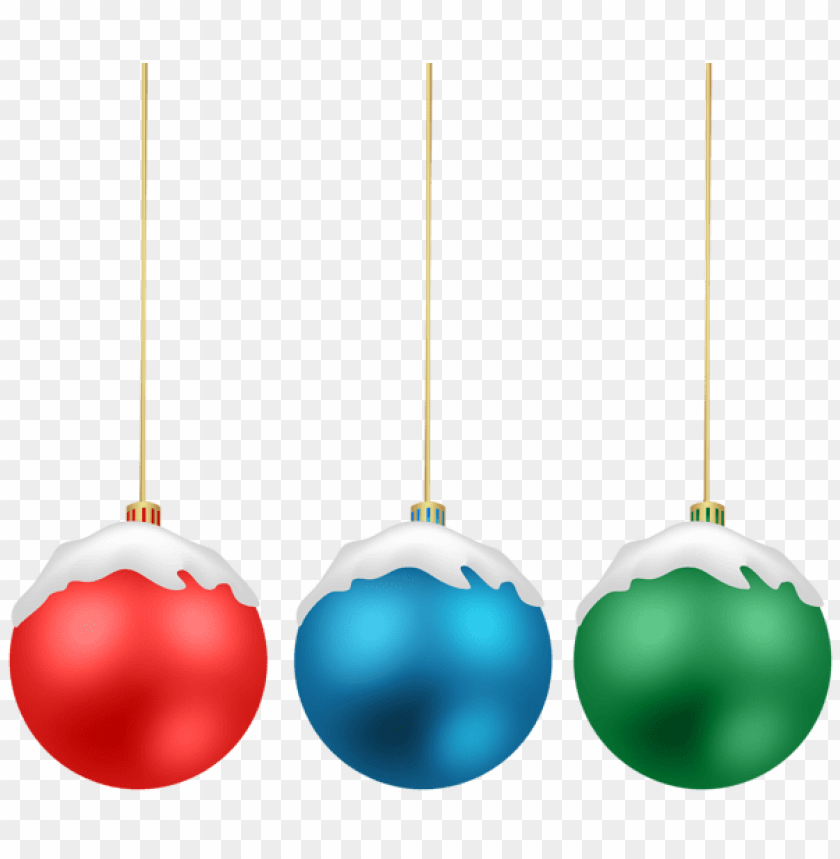 christmas balls with snow png PNG Images 40306