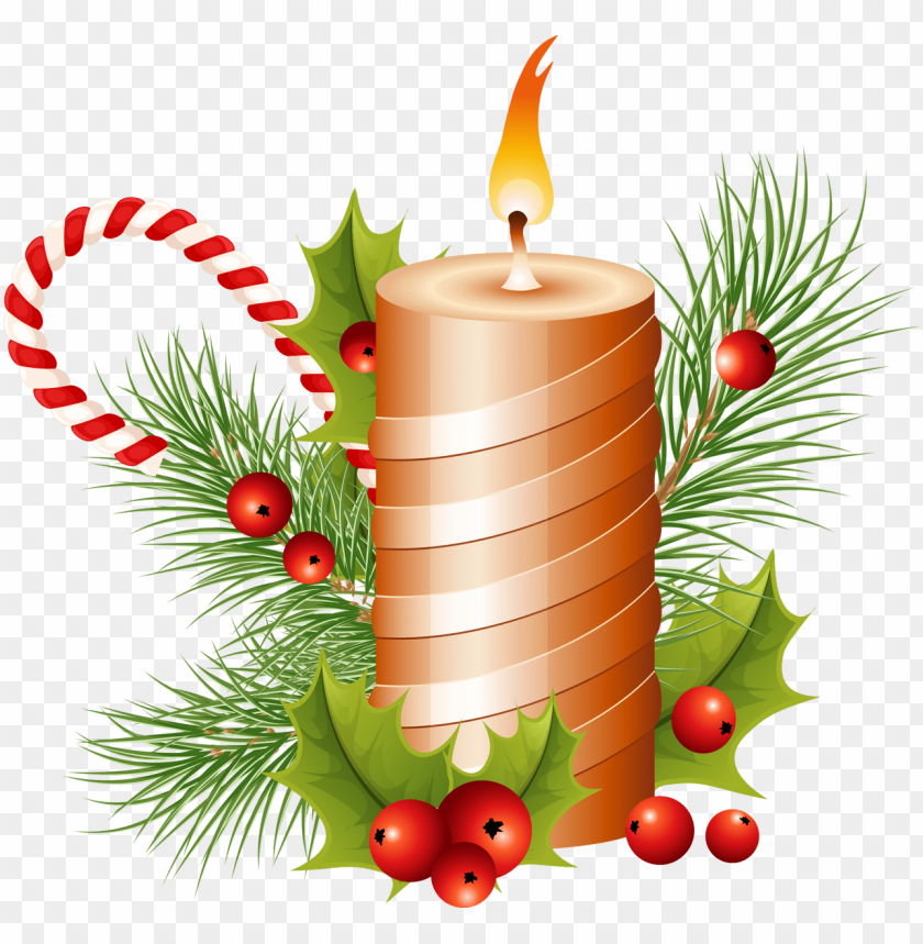 christmas candle clipart png photo - 30229