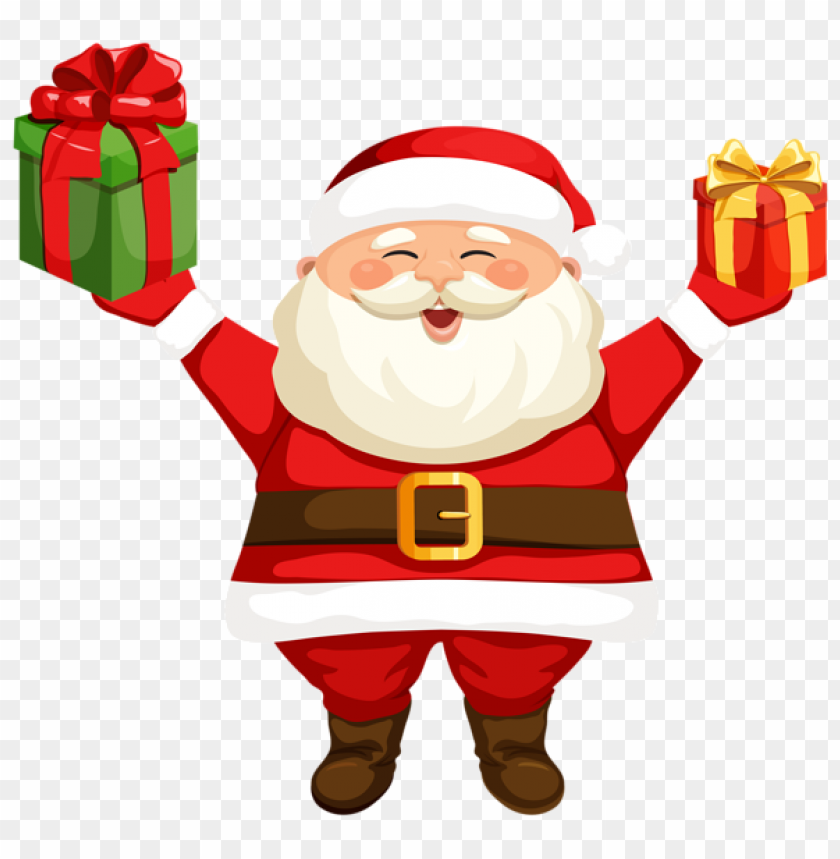 Christmas Decoration Cartoon Santa Clause PNG image with transparent  background | TOPpng