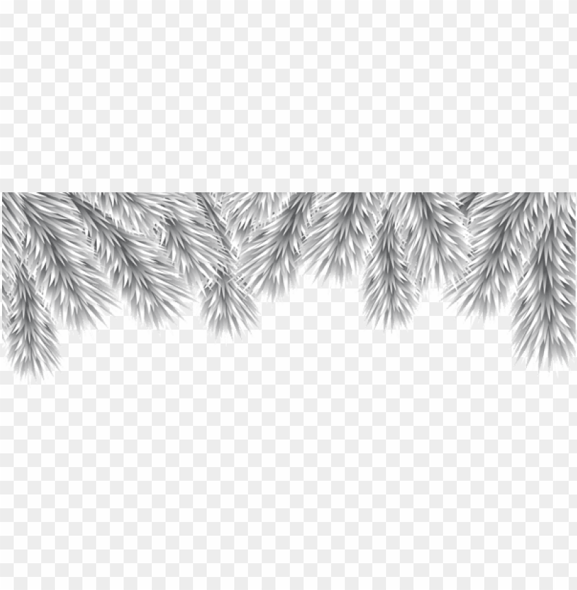 christmas decorative branches silver png PNG Images 41048