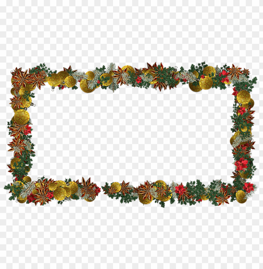 Christmas Frame Empty PNG Image With Transparent Background