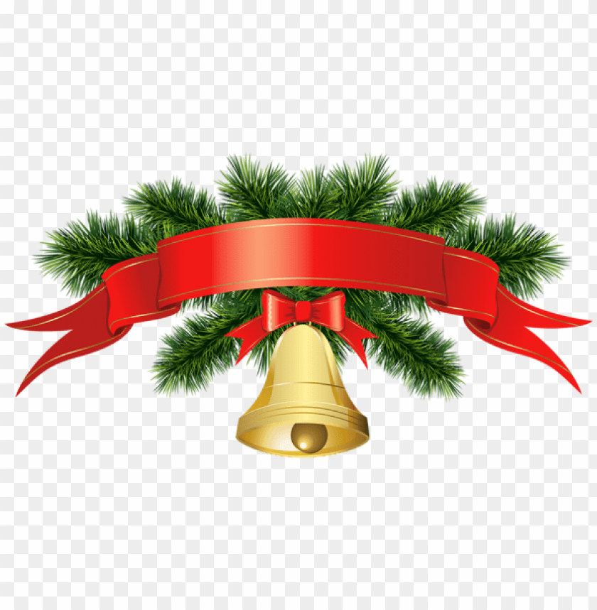 Free Download Hd Png Christmas Golden Bell Banner Transparent Png Images Toppng