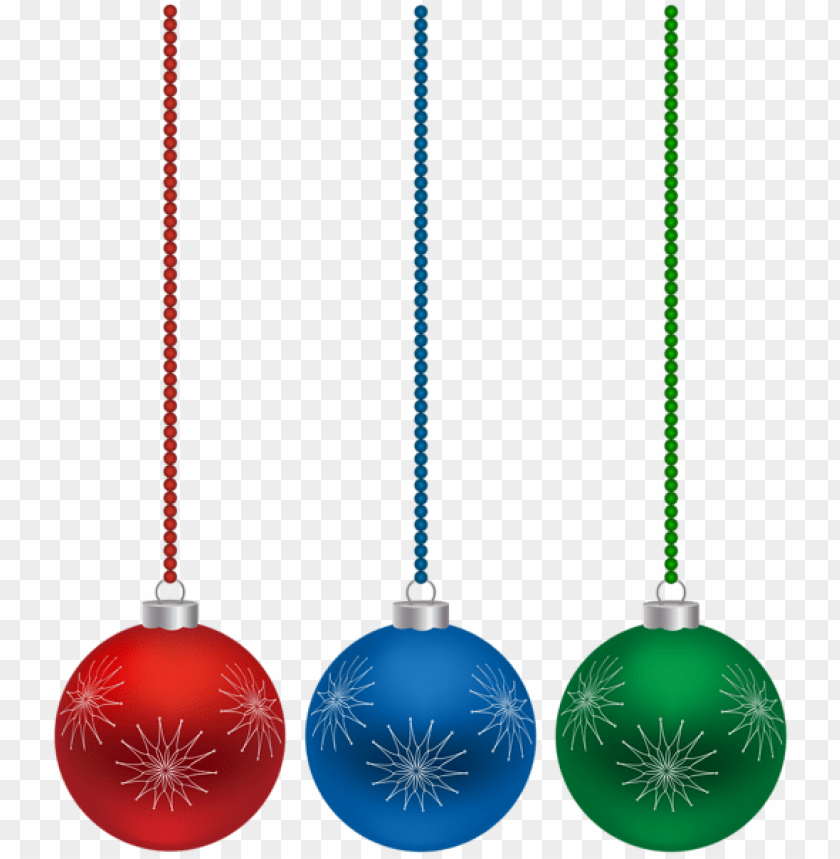 Christmas Hanging Balls Transparent PNG Images