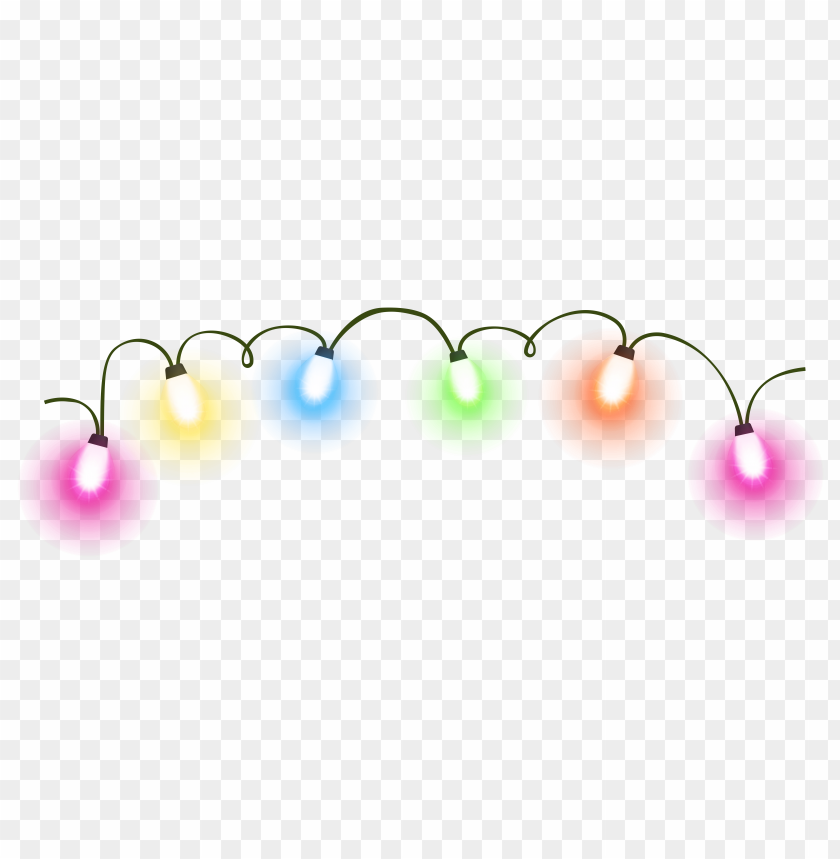christmas lights clipart png photo - 38608