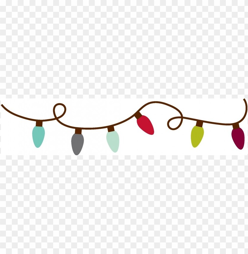christmas lights clipart png photo - 38616
