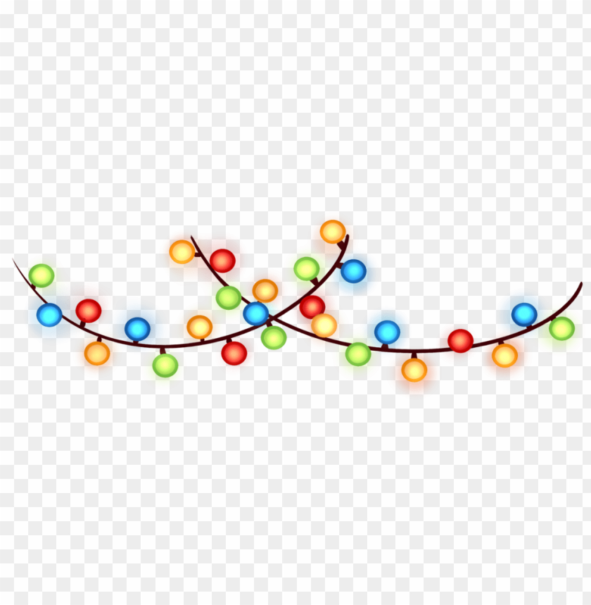 christmas lights clipart png photo - 39150