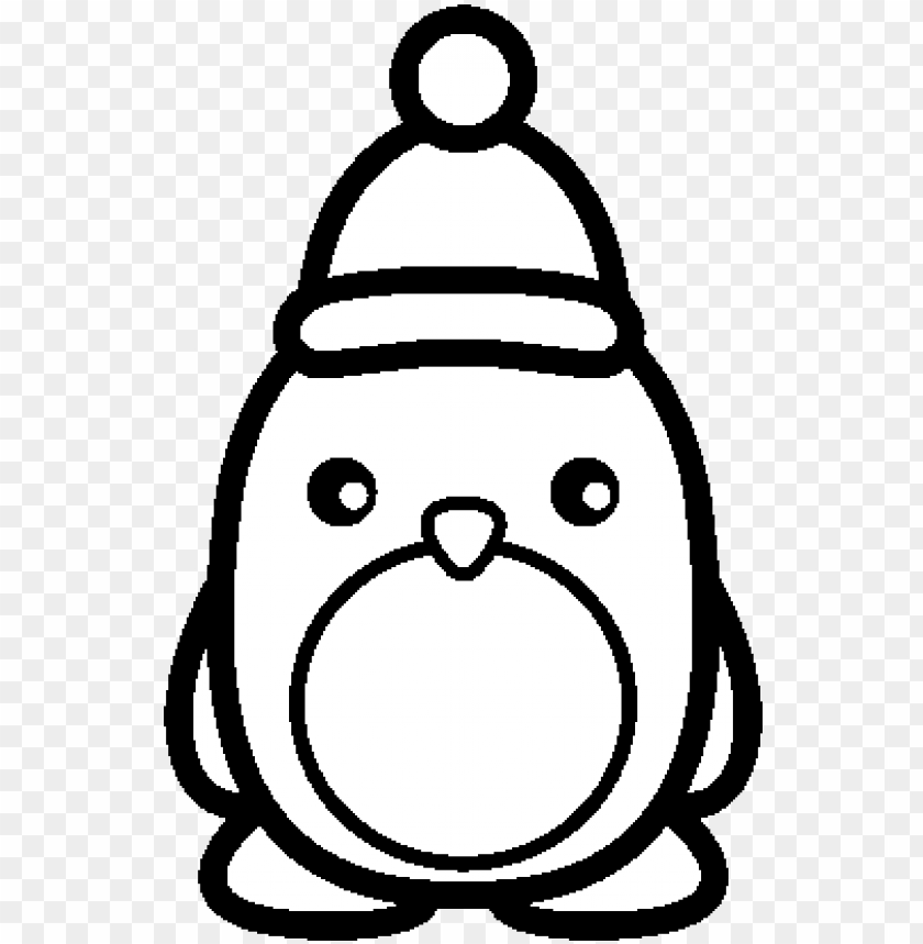 christmas penguin coloring page cute penguin colouring pages PNG transparent with Clear Background ID 224355