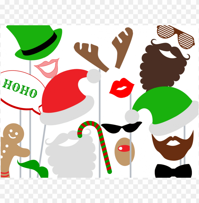 Free Download HD PNG Christmas Photo Booth Props PNG Image With 