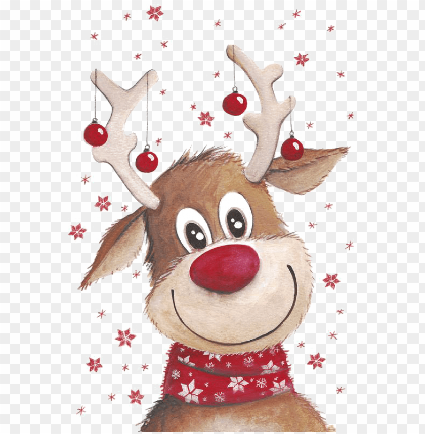 Christmas Reindeer Transparent Background Transparent