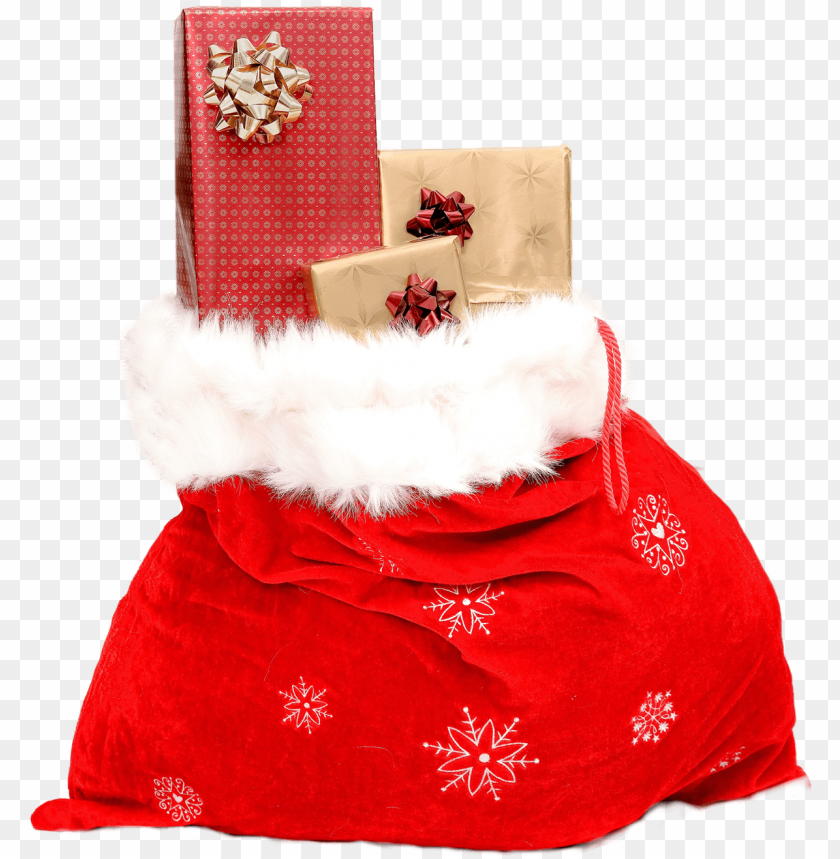 Transparent Background PNG of christmas sack gift - Image ID 25547
