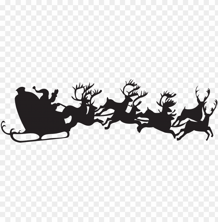 christmas tree clip art, santa sleigh silhouette, santa sleigh, santa claus hat, christmas ornament, christmas present