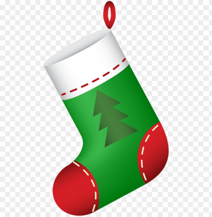 christmas stocking green png PNG Images 41238