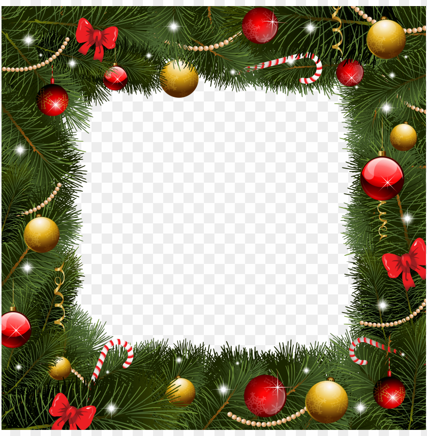 Christmas Transparent Border Png Frame Background Best Stock Photos ...