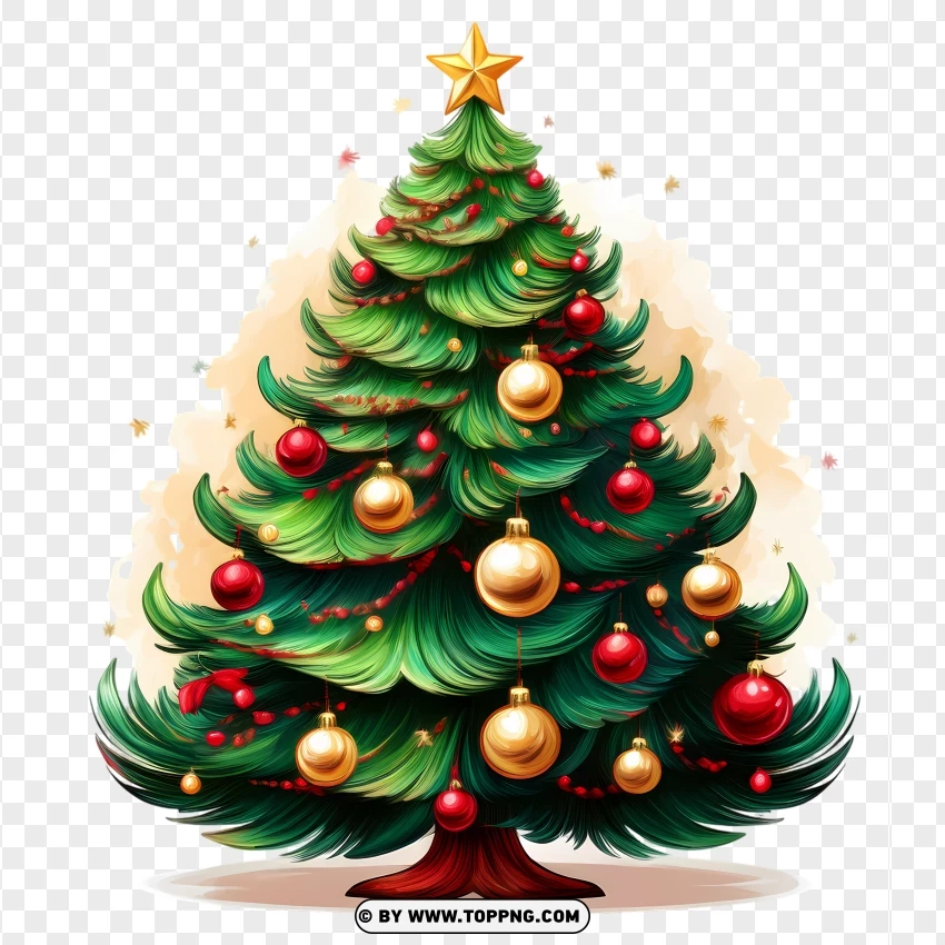 Christmas Tree Photo PNG Transparent Background