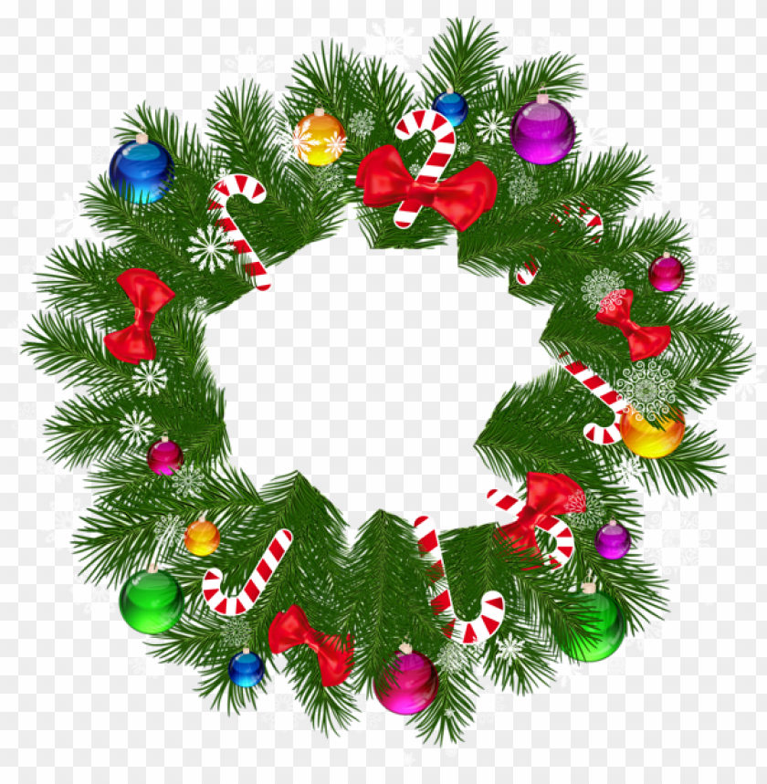 christmas wreath PNG Images 40942