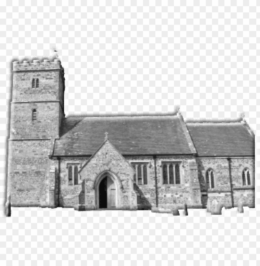 miscellaneous, buildings, church building black and white, 