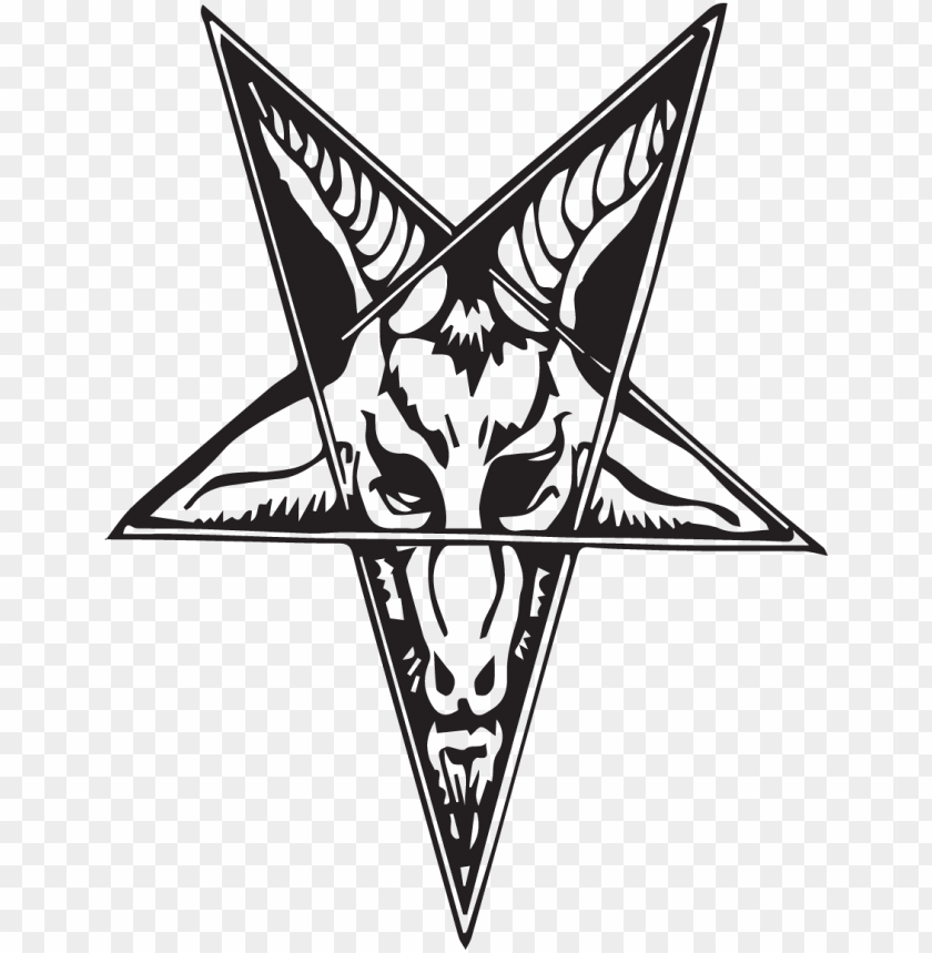 church of satan goat baphomet satanism pentagram baphomet goat pentagram necklace black dark star pendant PNG transparent with Clear Background ID 221434