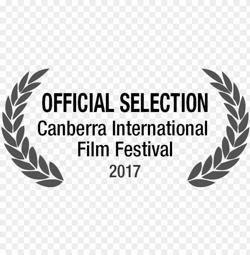 free PNG ciff 2017 laurel wreath black - movie award logo PNG image with transparent background PNG images transparent