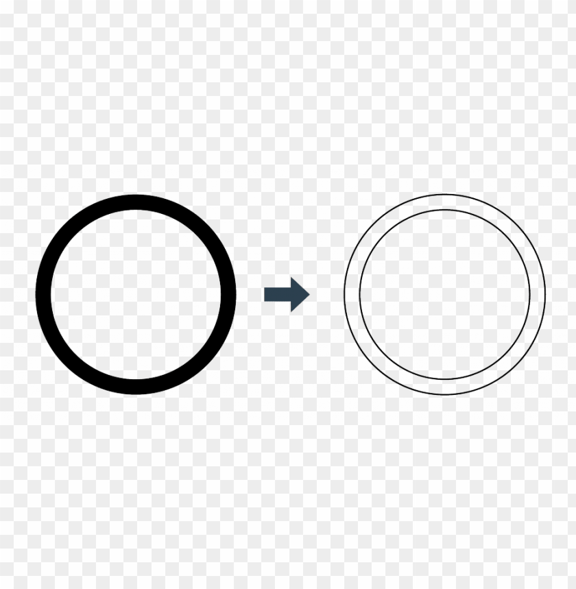 circle outline transparent