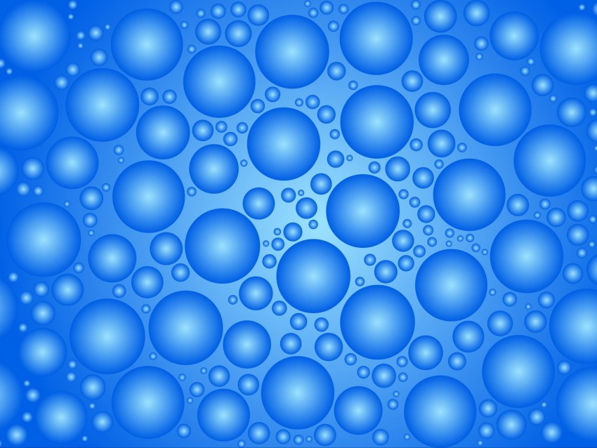 circles, bubbles, balls, surface, blue