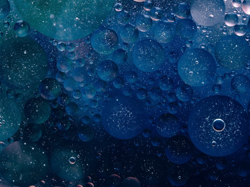 circles, bubbles, blue, texture