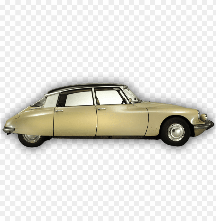 Transparent PNG image Of citroen ds 21 yellow - Image ID 68004