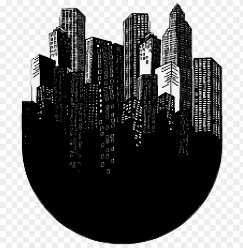 city aesthetic black white blackandwhite tumblr metropolitan area PNG transparent with Clear Background ID 323370