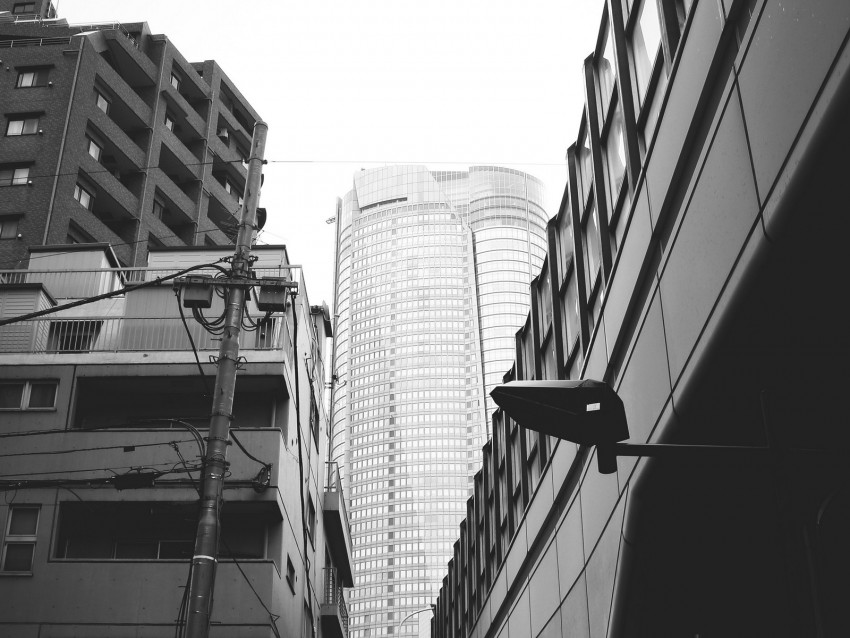 city, buildings, bw, architecture, urban