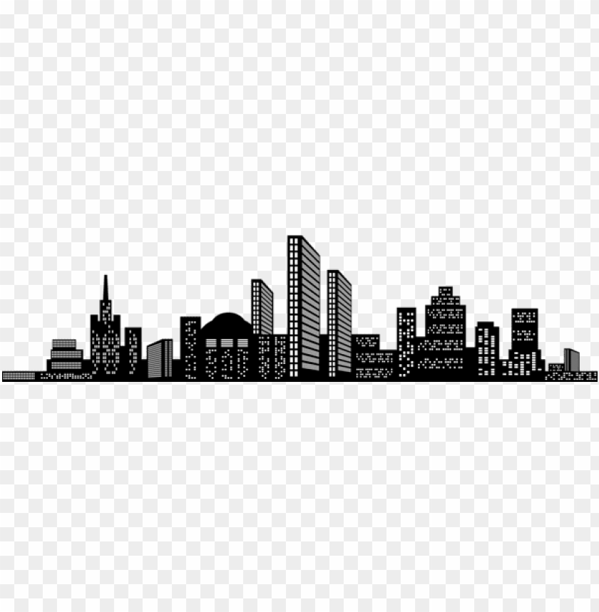 Transparent cityscape silhouette PNG Image - ID 50367
