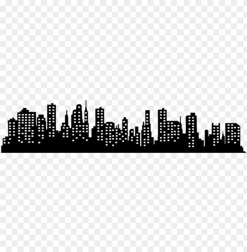 Transparent cityscape silhouette PNG Image - ID 50383