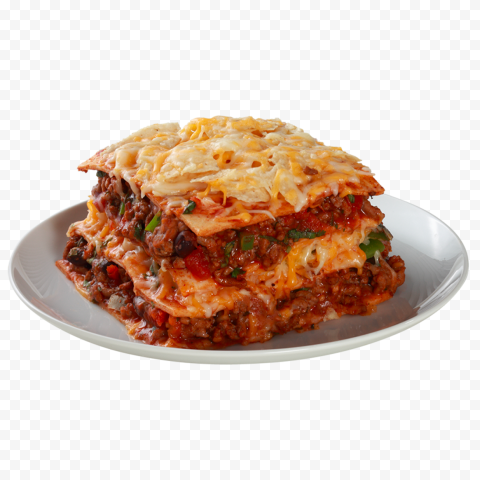 Classic Lasagna Bolognese With Minced Meat HD PNG - Image ID 489175