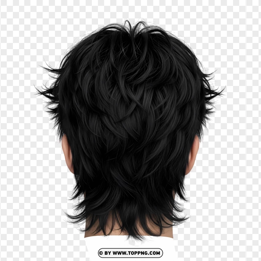 Classic mullet hairstyle – short front, long back