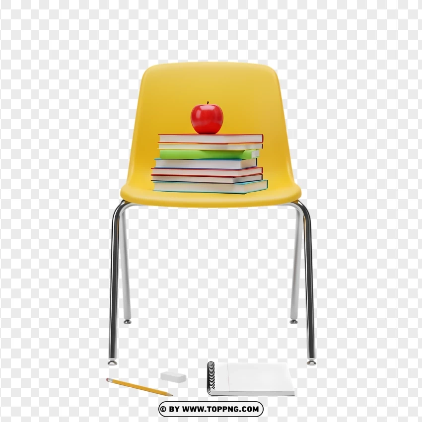 Classic Study Furniture For Education Theme PNG Transparent Background